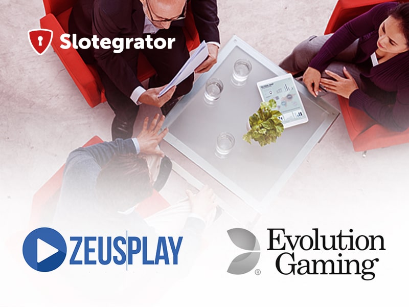 Slotegrator начал сотрудничество с Evolution Gaming и ZeusPlay